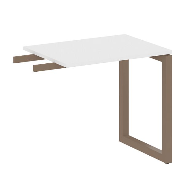 Metal System Quattro Приставной элемент на О-образном м/к 50БО.ПР-2 Белый/Мокко металл 800*600*750 - Вид 1