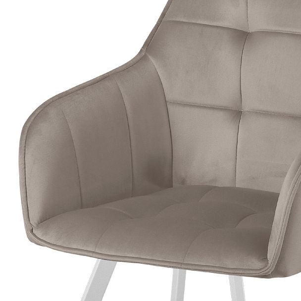 Комплект кресел поворотных Мони, Confetti smoke/белый, 4 шт. - Вид 8