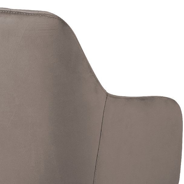 Полубарное поворотное кресло Барли К, Confetti mocco/черный - Вид 10