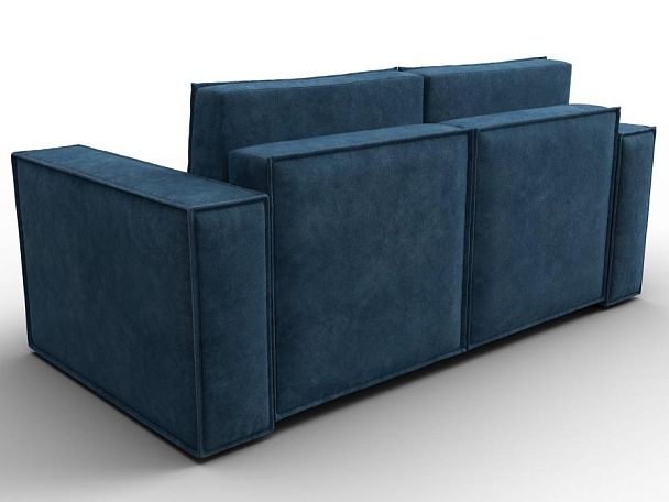 Диван прямой Куба мини Велюр синий - Вид 5