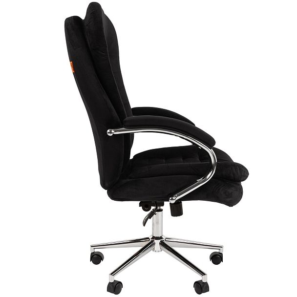 Кресло CHAIRMAN HOME 795, ткань велюр, черный - Вид 3