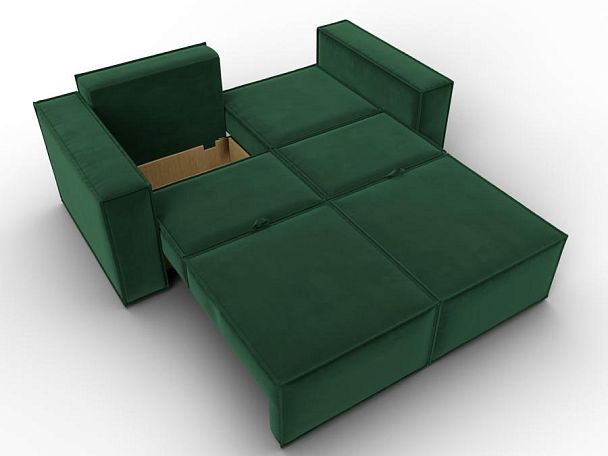 Диван прямой Куба мини Велюр зеленый - Вид 9