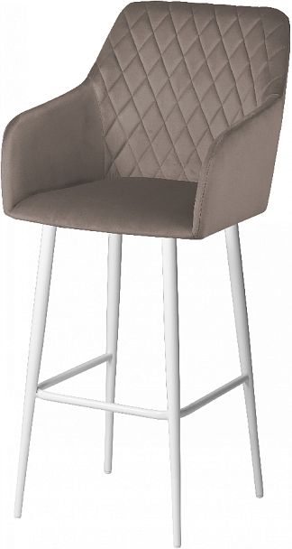 Комплект барных поворотных кресел Барли К, Confetti mocco/белый, 2 шт. - Вид 2
