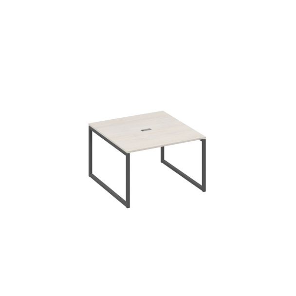 Стол 120 на металлокаркасе QUATTRO переговорный A4 А4 Б4 131 БП дуб / металлокаркас антрацит - Вид 1