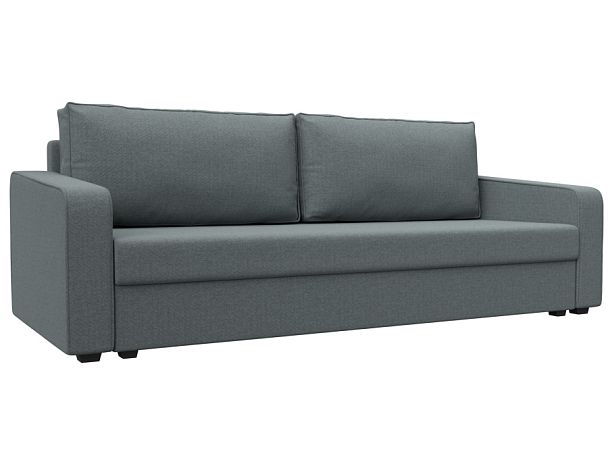 Диван прямой Лига-009 Рогожка серый - Вид 1