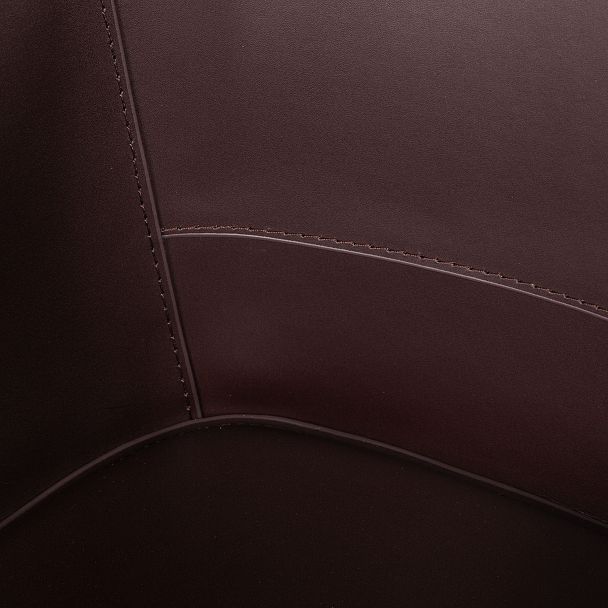 Стул  с подлокотниками GIO, кожа коричневый - Вид 9