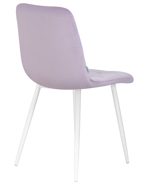 Стул обеденный DOBRIN ALEX (белые ножки, фиолетовый велюр (V108-49)) - Вид 4
