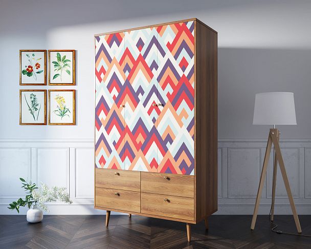 Шкаф трехстворчатый "Berber" принт 2 - Вид 6