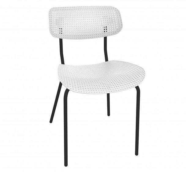 Стул Точка Роста  Sheffilton SHT-S85М белый/черный, стопируемый - Вид 2