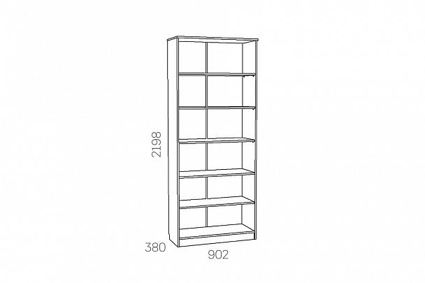 Шкаф-витрина Оливия НМ 040.62 Ф - Вид 3