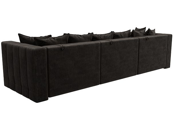 Диван прямой Лига-052 НПБ Лонг Велюр коричневый - Вид 5