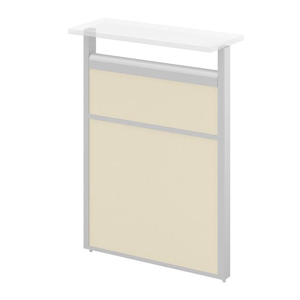 Модуль комбинированный "Логика-ресепшн"  ПК-ЛГР-МДК112х120Д/Д-В1-53 слоновая кость - Вид 1