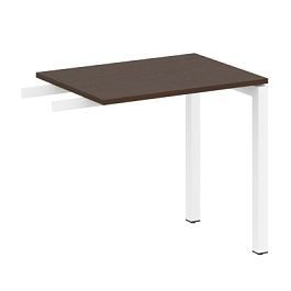 Metal System Quattro Приставной элемент на П-образном м/к 50БП.ПР-2 Венге/Белый металл 800*600*750 - Фото предпросмотра
