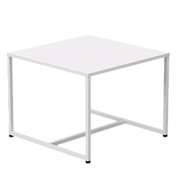 Стол журнальный Everprof EVO 604х604х460 Белый/Белый - Фото предпросмотра