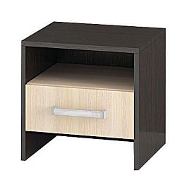 Эрика тумба прикроватная (400*410*380) венге/дуб молочный - Фото предпросмотра