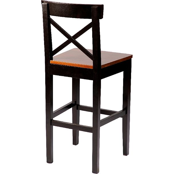 Стул полубарный деревянный с жестким сиденьем Бергольф Венге/Темный орех - Вид 4