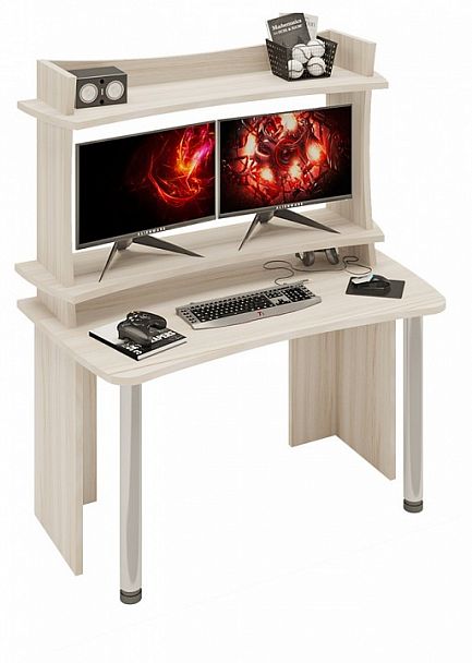 Стол офисный Домино Lite СКЛ-Софт140+НКИЛ140 Карамель - Вид 2