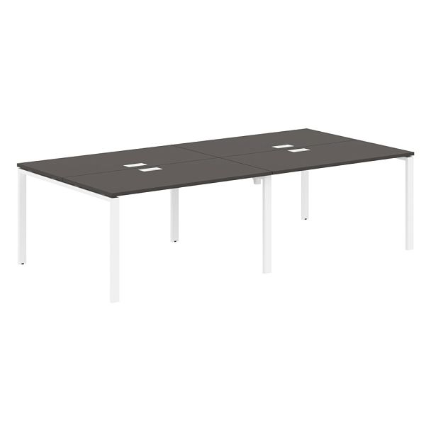 Стол 4-х местный EUWST 2713 Мокко/Белый 2726х1346х750 EDIS - Вид 1