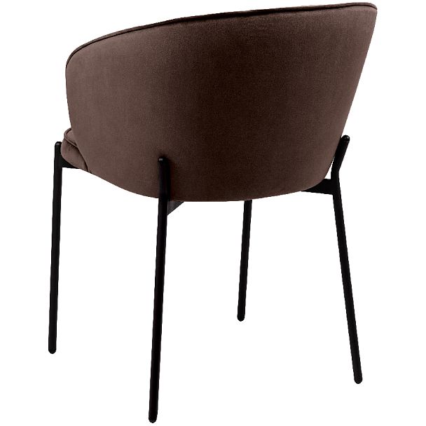 Комплект кухонных стульев Миэль коричневый велюр/черный, 2 шт. - Вид 5