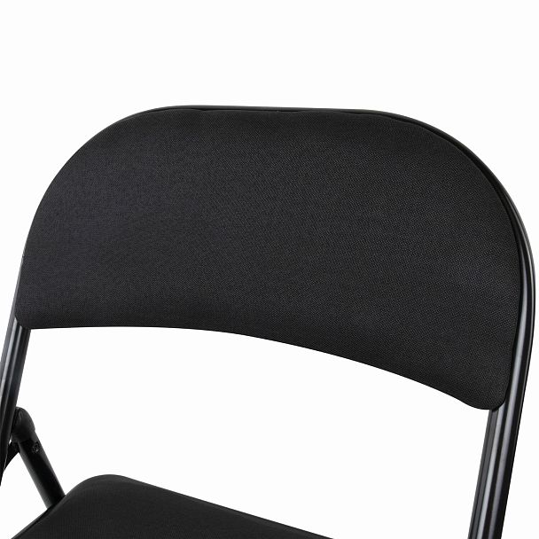 Стул складной BRABIX "Golf Plus CF-003 КОМФОРТ", чёрный каркас, чёрная ткань, 532889 - Вид 12