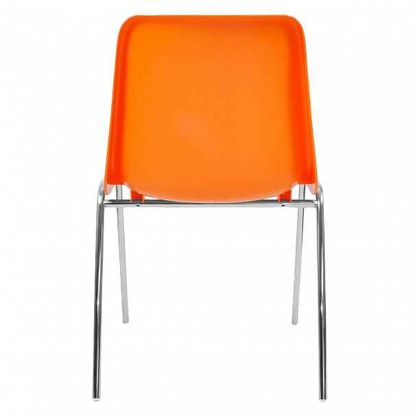Стул Vicenza (4 ножки) Каркас хром, оранжевый, стопируемый - Вид 4