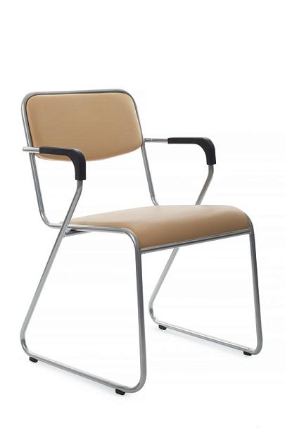 Кресло Nix Plus RCH OMKL-04 Бежевый/Металл окрашенный Хром - Вид 1