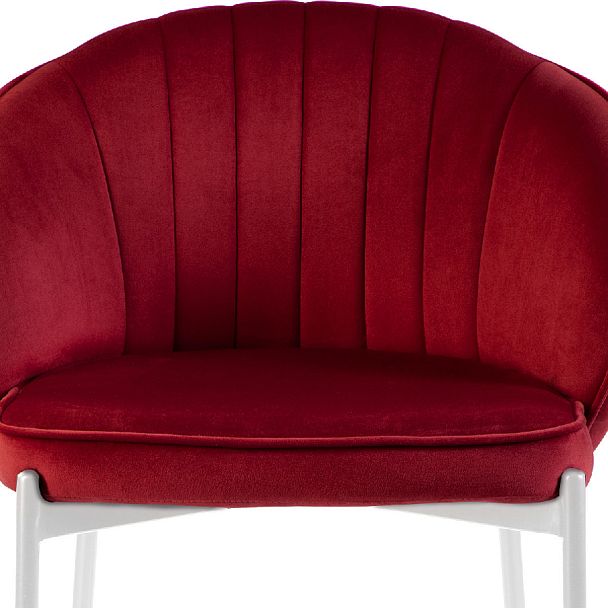 Комплект полубарных стульев Миэль бордовый/белый, 3 шт. - Вид 7