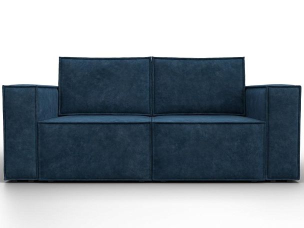 Диван прямой Куба мини Велюр синий - Вид 2