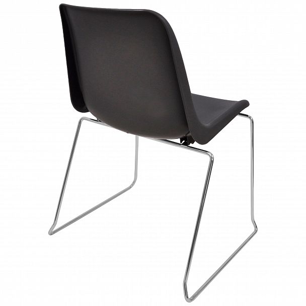 Стул Vicenza (пруток), каркас хром, серый, стопируемый - Вид 3