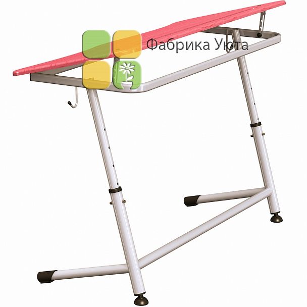 Парта "Премьера 2Р" с угл. накл. стол., рег., цвет (3-7 гр) - Вид 3