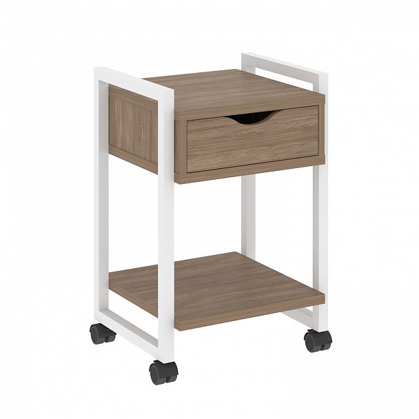 Тумба на колесах "Loft" VR.L-T1.K дуб аризона/белый - Вид 1
