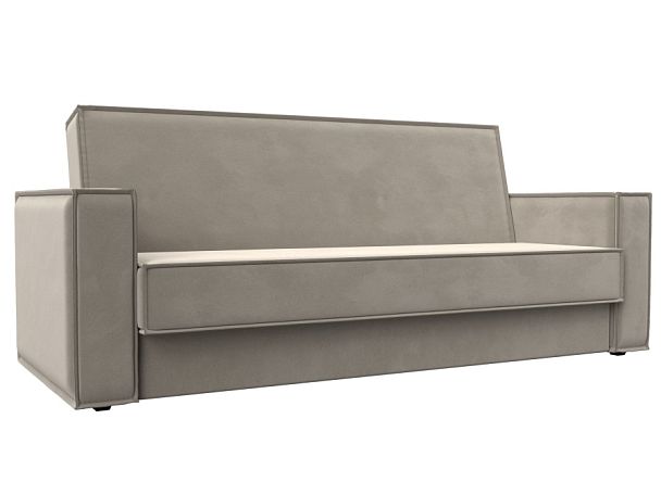 Диван-книжка Куба Микровельвет бежевый - Вид 1