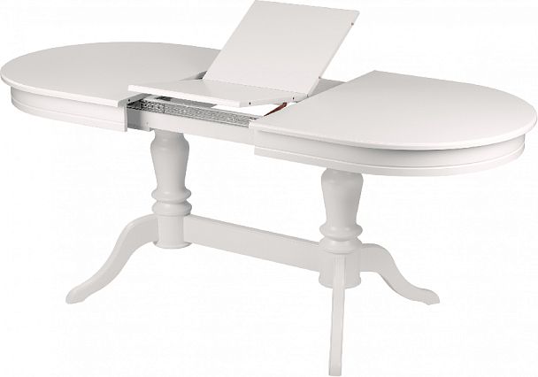 Стол деревянный раздвижной Арей 160(210)х90х76 Белый - Вид 4