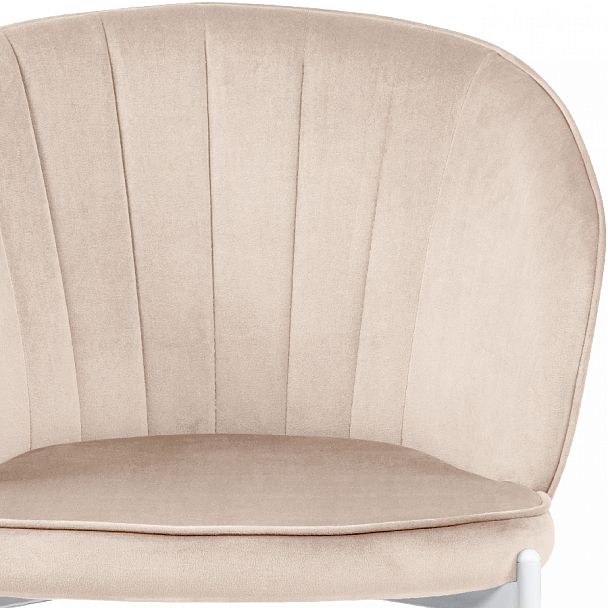 Комплект кухонных стульев Миэль кремовый велюр/белый, 3 шт. - Вид 7