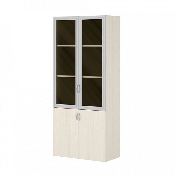 Шкаф комбинированный (необходим топ) "Лидер"  ПК-ЛДР-ШК205Х90С/35-В1-30 дуб альпийский - Вид 1