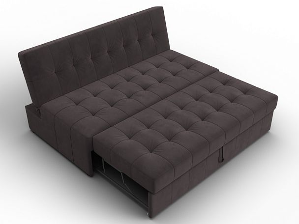Диван прямой Лига-107 (160) Велюр коричневый - Вид 7