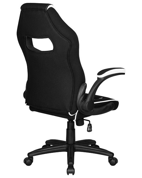 Кресло игровое DOBRIN RICK (черно-белая ткань) - Вид 4