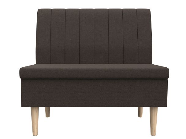 Диван прямой Мини Рогожка коричневый - Вид 2