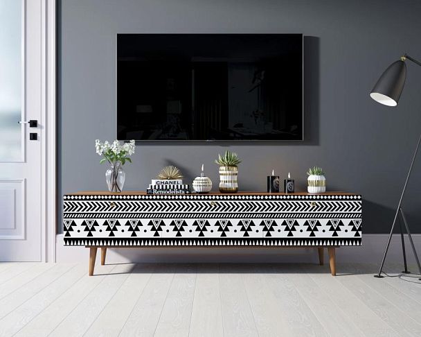 Комод Berber с ящиками низкий под TV принт 19 арт BB19/Print_19 - Вид 4