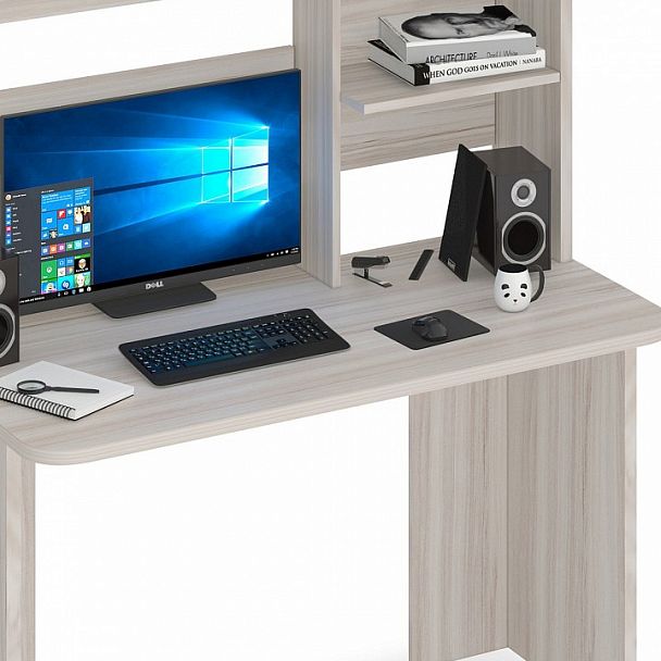 Стол компьютерный Домино Lite СКЛ-Прям120Р+НКЛ-120 Карамель - Вид 2