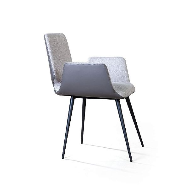 Стул с подлокотниками Adam, рогожка комби серый - Вид 5