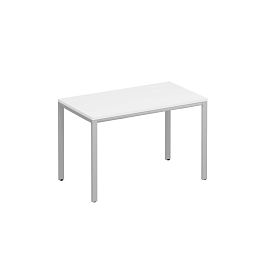 Стол письменный на металлокаркасе МП2 Комфорт МП2 К.С2 161 БП белый премиум / серый - Фото предпросмотра