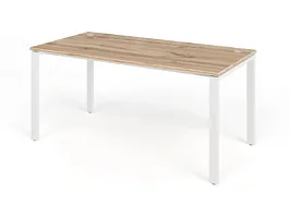 TANDEM RTD068-MK-160-V Стол прямой на металлокаркасе ун-й 1600х800х750 Вотан/Белый - Фото предпросмотра