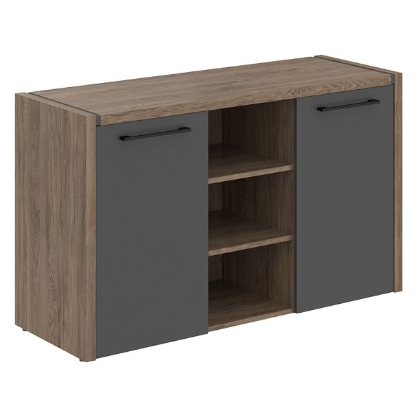 Тумба под фригобар MTF 140 Антрацит/Кария Пальмира 1400х492х828 MORRIS TREND - Вид 1