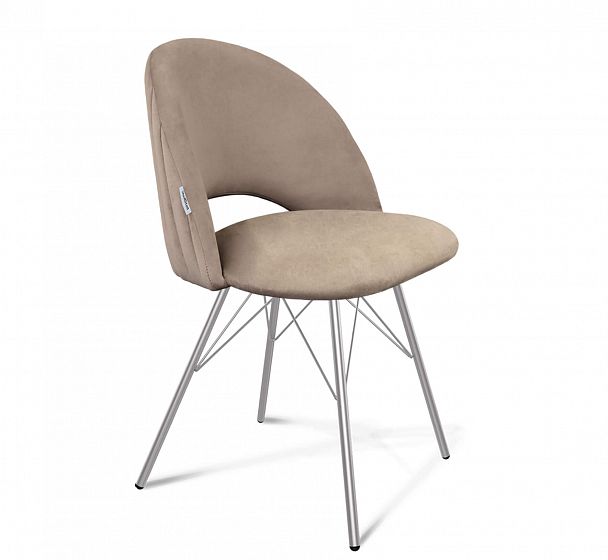 Стул Sheffilton SHT-ST34-1/S37 латте/хром лак - Вид 2