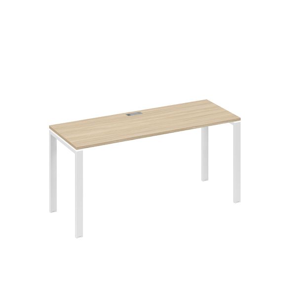 Стол письменный на металлокаркасе UNO A4 А4 Б1 005 БП дуб скандинавский / металлокаркас белый - Вид 1