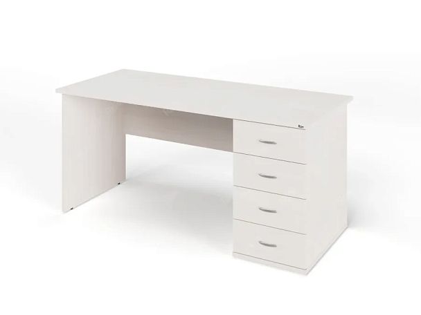 ЛАЙТ / LIGHT RLG008-16x7R Однотумбовый стол 160x70x75 Дуб Молочный - Вид 1