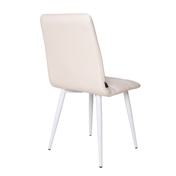 Стул Olys, кожзам Марвелл крем, ножки металл 32*18 RAL 9003 муар - Вид 8