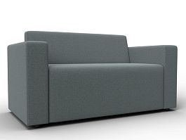 Диван прямой Лига-093 Рогожка серый - Фото предпросмотра