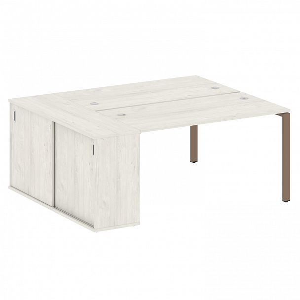 Рабочая станция "Metal System" БП.РС-СШК-1.3 дуб наварра/мокко - Вид 1